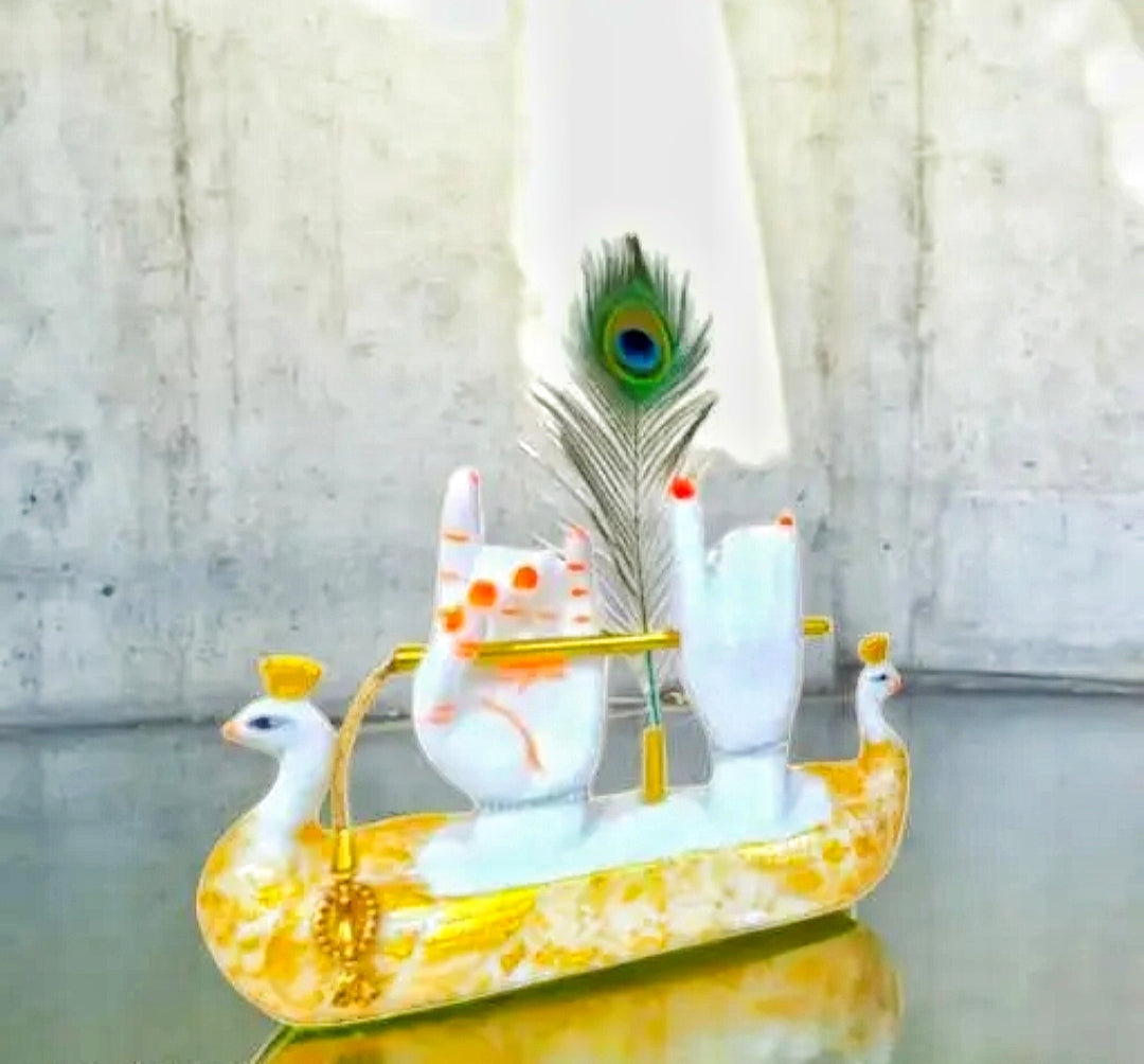 Lord Krishna Hands Idol with Flute