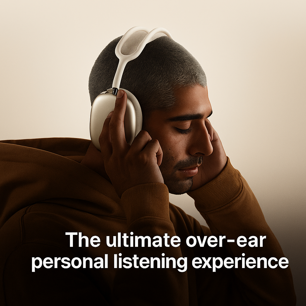 AirPods Max Wireless Headphones – Studio Grade Sound, Active Noise Cancellation, Spatial Audio, USB-C Fast Charging & Bluetooth Connectivity