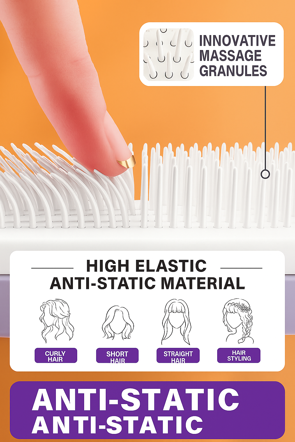 Anti-Static Massage Comb